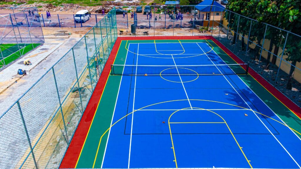 Football Pitch, Basketball Court and Solar Panel Fencing - pecksgrey.com